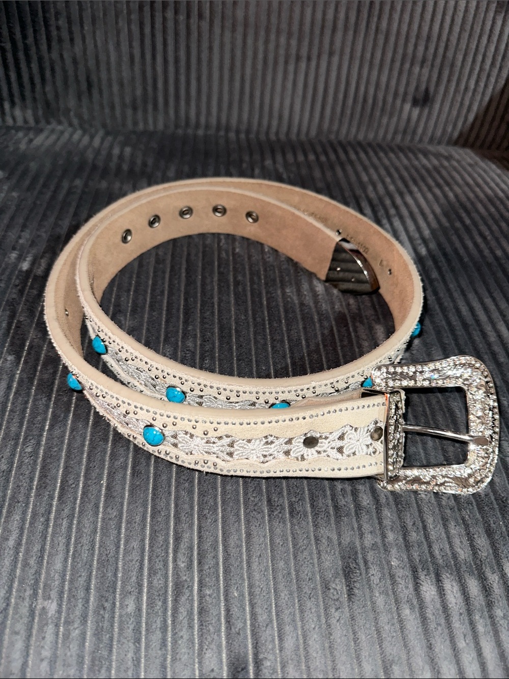 Shyanne Beige Women's Belt